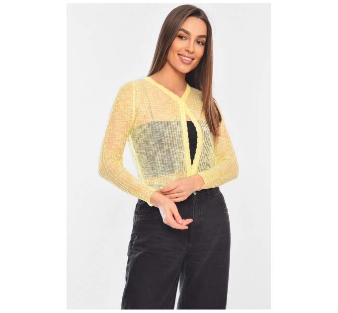Женская кофта желтого цвета 180139L