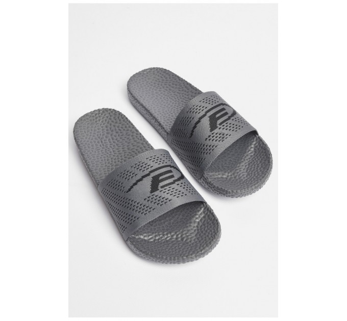 Подростковые шлепанцы для мальчика серого цвета 180632L