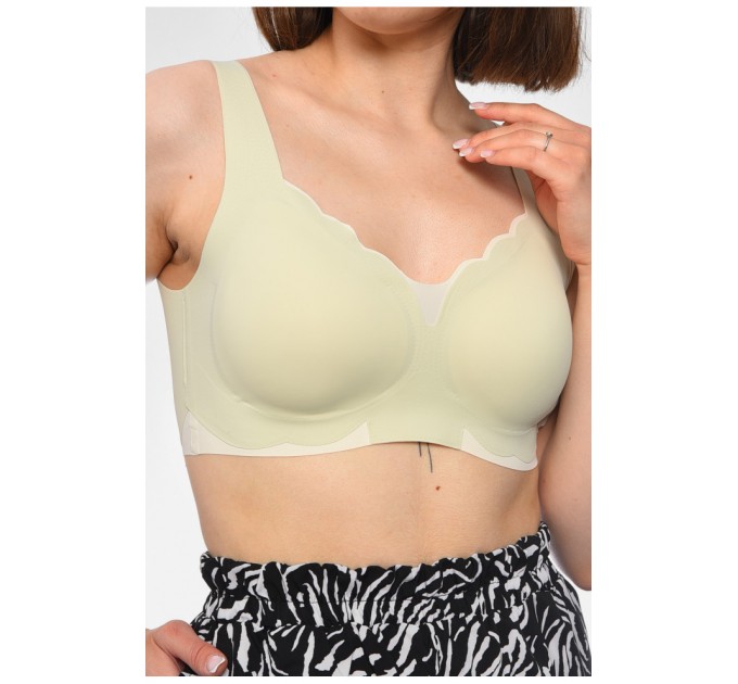 Бюстгальтер жіночий оливкового кольору чашка В 180765L