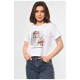 Футболка жіноча білого кольору 180841L Футболка жіноча білого кольору 180841L