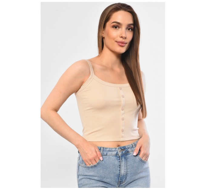 Майка жіноча бежевого кольору 181106L