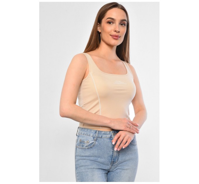 Майка жіноча бежевого кольору 181120L