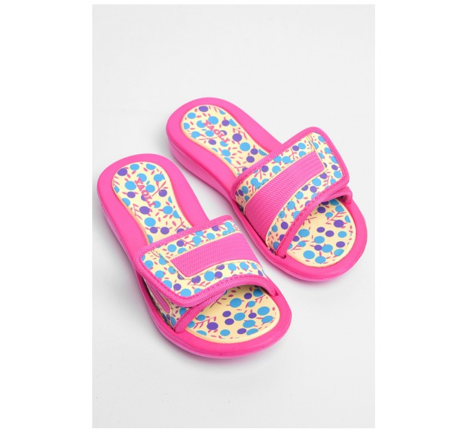 Детские шлепанцы для девочки розового цвета 181288L
