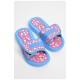 Шльопанці дитячі для дівчинки блакитного кольору 181292L