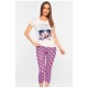 Піжама жіноча біло-рожевого кольору 182056L