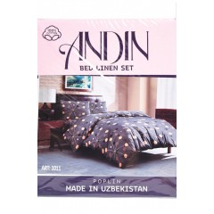 Комплект постільної білизни сірого кольору півторка 182109L Комплект постільної білизни сірого кольору півторка 182109L