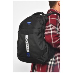 Рюкзак чоловічий спортивний чорного кольору 182202L