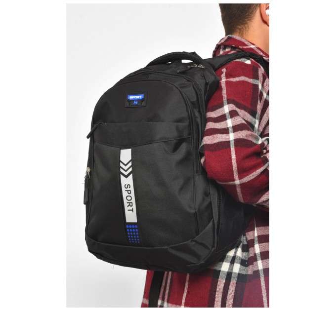 Рюкзак чоловічий спортивний чорного кольору 182202L