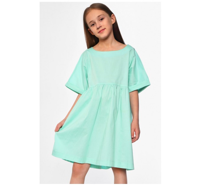 Платье детское для девочки мятного цвета 182524L