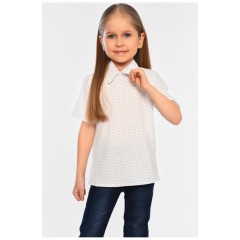 Блуза дитяча для дівчинки білого кольору 182861L