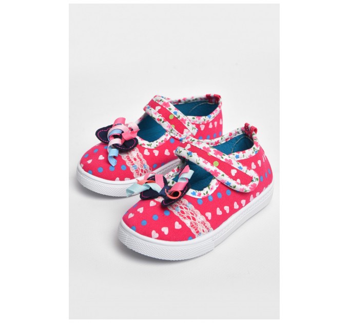 Мокасини дитячі для дівчинки рожевого кольору 183485L