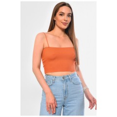 Майка-топ жіноча теракотового кольору 183507L