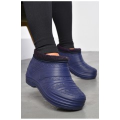 Калоші жіночі на хутрі фіолетового кольору 183945L