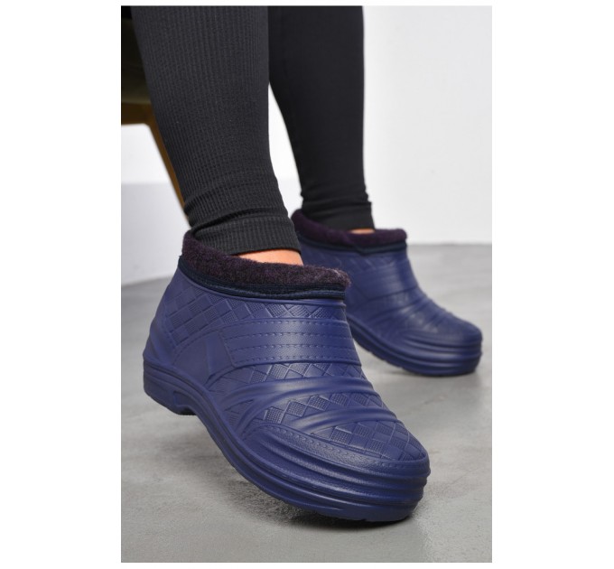 Калоші жіночі на хутрі фіолетового кольору 183945L