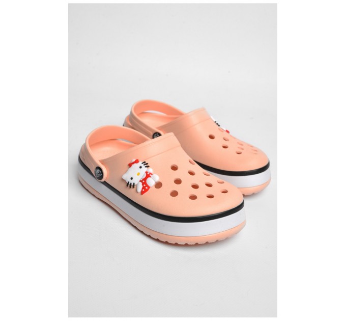 Крокси дитячі для дівчинки персикового кольору 184065L