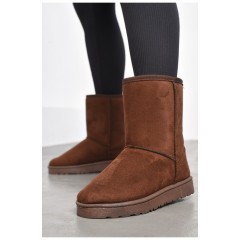 Уггі жіночі на хутрі коричневого кольору 184230L