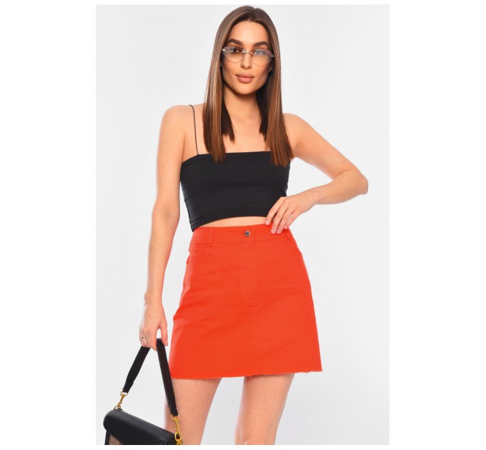 Спідниця жіноча коралового кольору 184445L