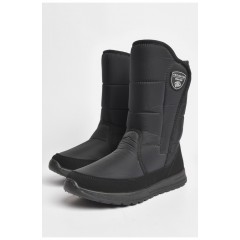 Дутики чоловічі на овчині чорного кольору 184501L Дутики чоловічі на овчині чорного кольору 184501L