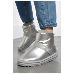 Уггі жіночі на хутрі сірого кольору 184505L