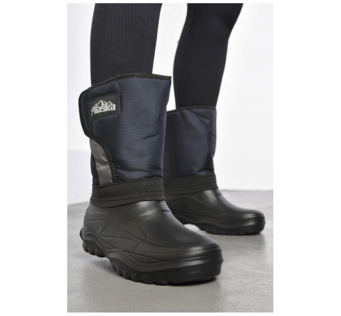 Дутики женские с фетровым утеплителем черного цвета 185493L