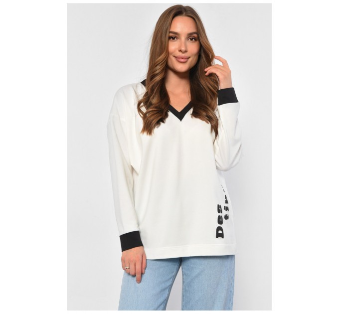 Свитшот женский белого цвета 186089L