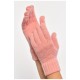 Рукавички жіночі трикотажні рожевого кольору 187409L