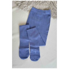 Колготи дитячі однотонні блакитного кольору 187583L