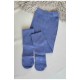 Колготи дитячі однотонні блакитного кольору 187583L