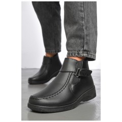 Черевики жіночі демісезонні чорного кольору на блискавці 187650L Черевики жіночі демісезонні чорного кольору на блискавці 187650L