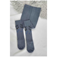 Колготи дитячі для хлопчика темно-сірого кольору 187691L