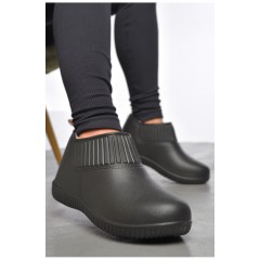 Калоші жіночі утеплені чорного кольору 187705L