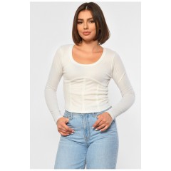 Женская кофта белого цвета 187798L