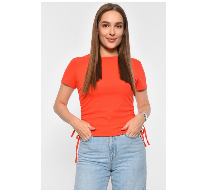 Футболка жіноча червоного кольору 188352L