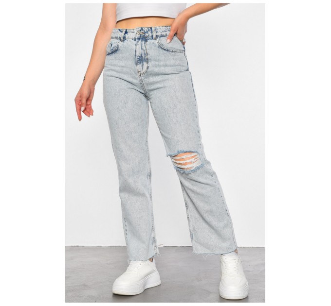 Джинси жіночі блакитного кольору 188530L