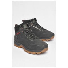 Ботинки мужские зимние на меху черного цвета 188923L