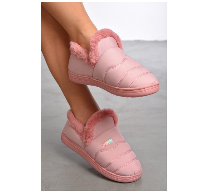 Капці домашні чуні жіночі рожевого кольору 188947L