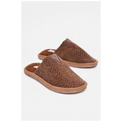 Тапочки комнатные мужские коричневого цвета 189009L