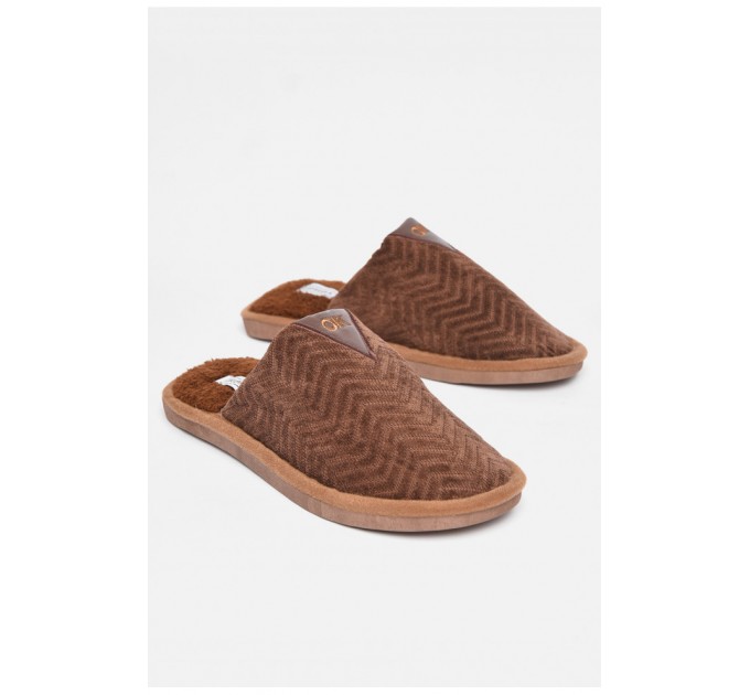 Тапочки комнатные мужские коричневого цвета 189009L