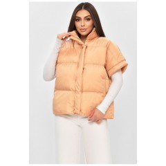 Жилетка жіноча персикового кольору 189245L