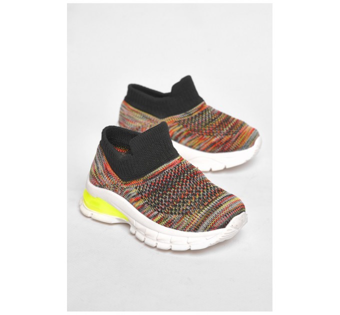 Кросівки дитячі текстильні чорного кольору 189312L