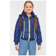 Куртка дитяча для дівчинки демісезонна синього кольору 189614L Куртка дитяча для дівчинки демісезонна синього кольору 189614L