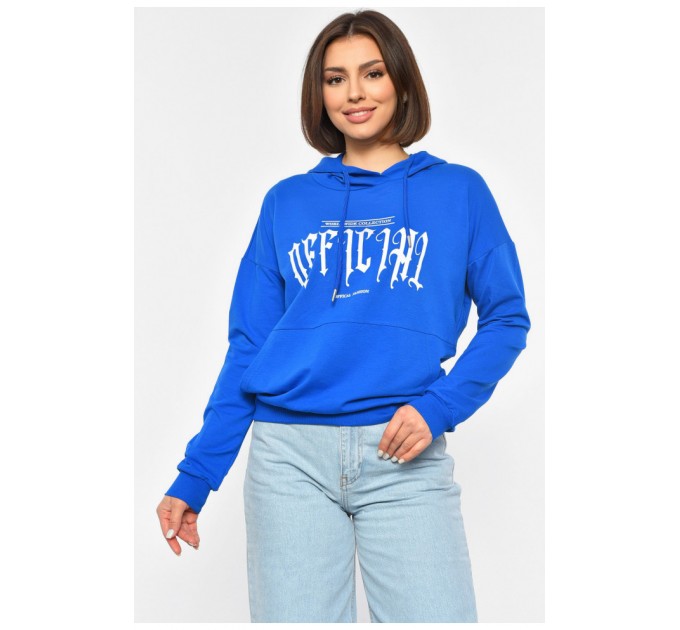 Худі жіноче синього кольору 189667L