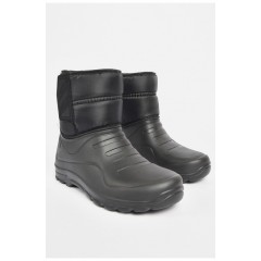 Дутики чоловічі піна на хутрі чорного кольору 189765L