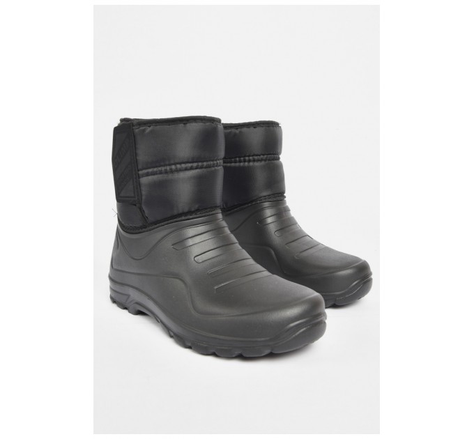 Дутики чоловічі піна на хутрі чорного кольору 189765L