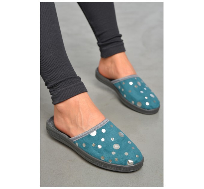 Капці жіночі зеленого кольору 189806L