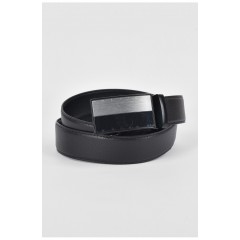 Ремень мужской черного цвета размер 110*3,5 см 189914L