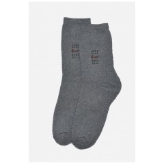 Шкарпетки чоловічі махрові сірого кольору 189992L Шкарпетки чоловічі махрові сірого кольору 189992L