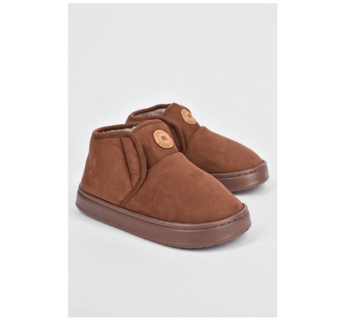 Тапочки комнатные мужские коричневого цвета 190116L