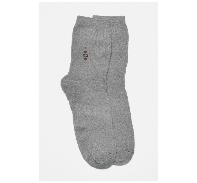 Шкарпетки чоловічі махрові сірого кольору 190180L