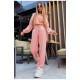 Костюм жіночий велюровий рожевого кольору 190401L